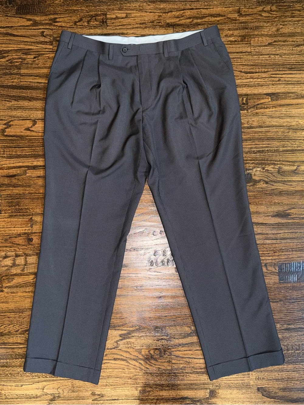 Ralph Lauren Grey Pleated Dress Trouser Pants Size 40x30